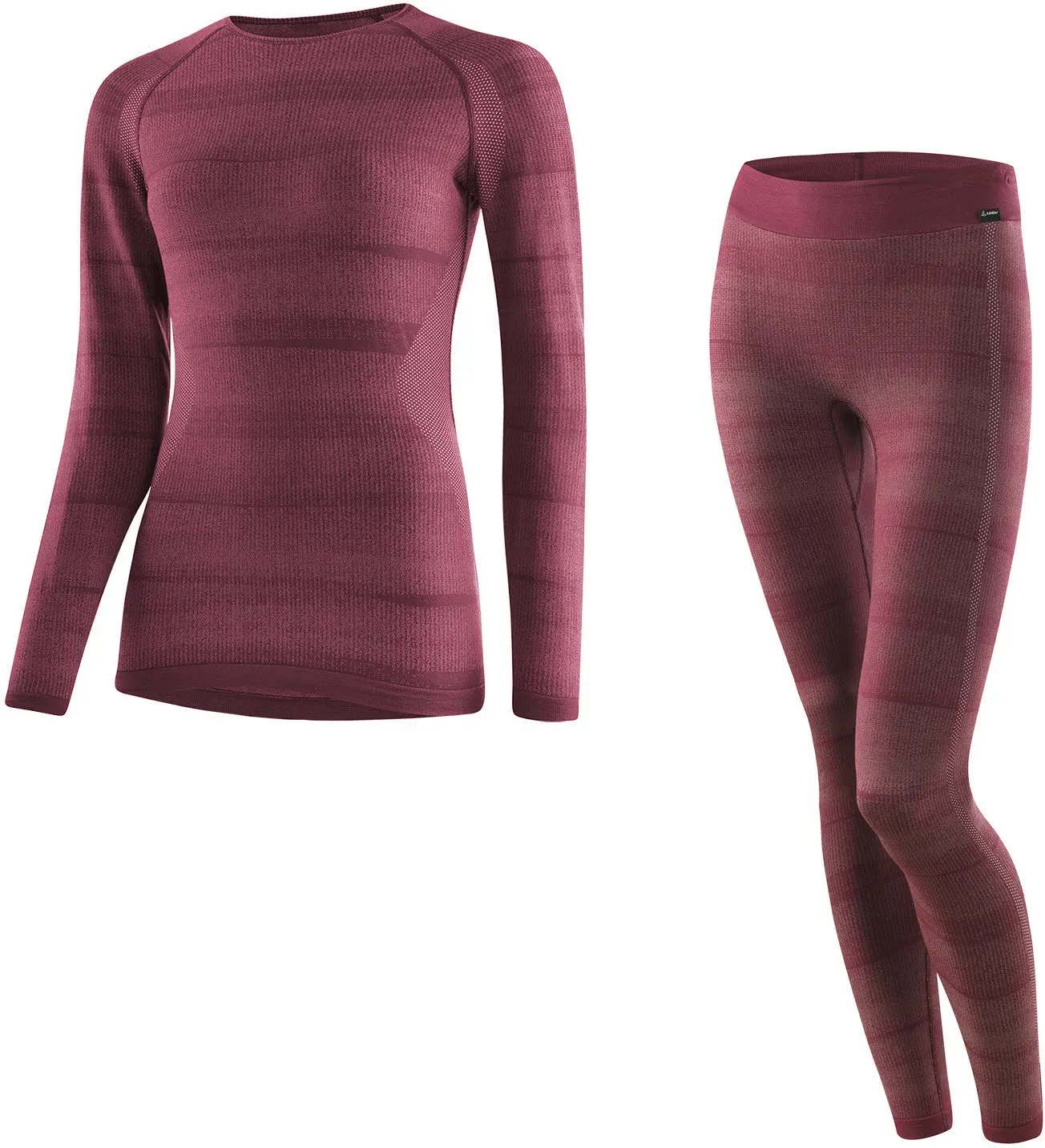Löffler Set Long Transtex Hybrid Damen Unterwäsche-Set Langeunterwäsche lila 44
