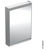 Geberit ONE Spiegelschrank mit ComfortLight, 1 Tür, Anschlag links, Aluminium eloxiert