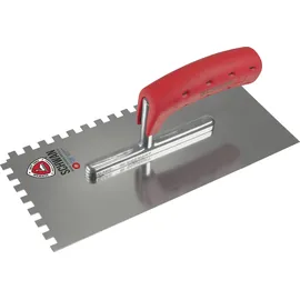 Schwan Glättekelle L.280mm B.130mm Zahn 6x6 geh.m.Softheft STA S.0,7mm SCHWAN
