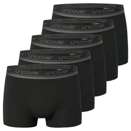 SCHIESSER Boxershorts Uncover schwarz S 5er Pack