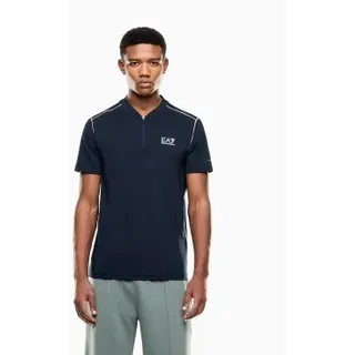 EA7 für Herren. 7M001523_AF21505 Tennis Pro T-Shirt blau (L), Lässig, Polyester, Kurzarm