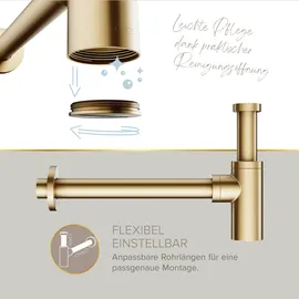 Lenz Gästebad-Set 'Perfect Fit' weiß/gold 8-teilig