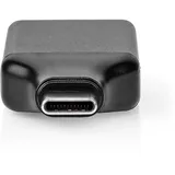 Nedis USB-C Adapter USB 3.2 Gen 1 - USB-C Stecker - HDMI Ausgang - 4K@60Hz - Rund - Vernickelt - Grau/Schwarz / Box