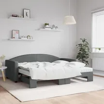 vidaXL Tagesbett 90 x 190 cm Dunkelgrau