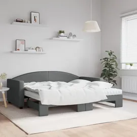 vidaXL Tagesbett 90 x 190 cm Dunkelgrau