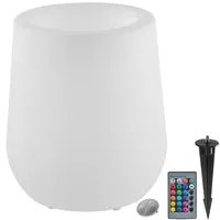 Tectake Luminous Courve Pot 38 x 44 cm Weiß