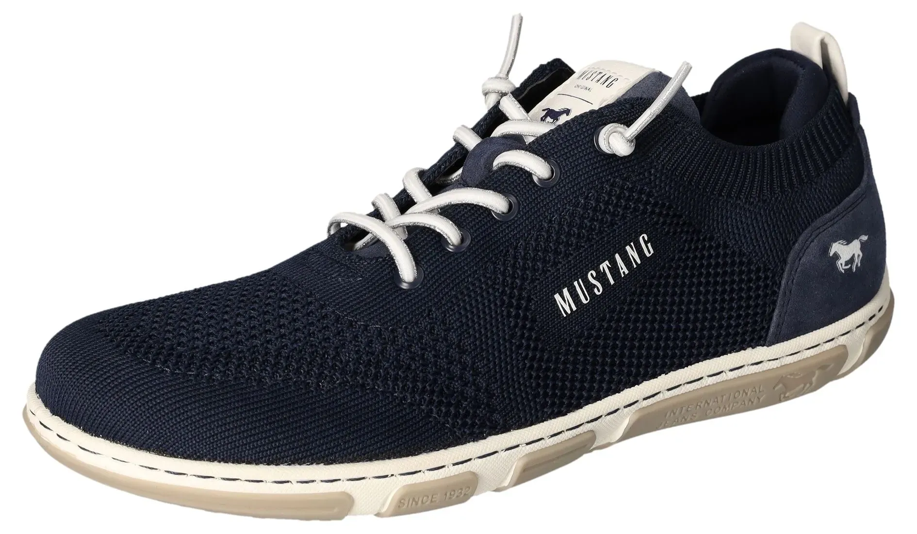 Mustang Shoes Slip-On Sneaker, Freizeitschuh, Halbschuh, Schlupfschuh, mit Elastik-Schnürsenkel Mustang Shoes navy 37