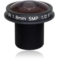 wokyo 180° CCTV-Kameraobjektiv, 1,8 mm Brennweite, Weitwinkel-Fischaugenobjektiv, Panorama-Sichtkamera, 5 MP HD-Netzwerk-Weitwinkel-Board-Objektive für Videoüberwachung