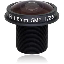 wokyo 180° CCTV-Kameraobjektiv, 1,8 mm Brennweite, Weitwinkel-Fischaugenobjektiv, Panorama-Sichtkamera, 5 MP HD-Netzwerk-Weitwinkel-Board-Objektive für Videoüberwachung