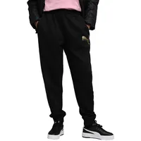 Puma Damen Metallic Sweatpants FL Strickhose, Puma Schwarz-metallic-Gold, XXL