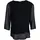Seidel Moden Chiffonbluse schwarz 44
