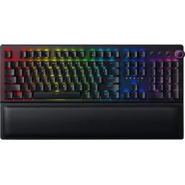 Razer BlackWidow V3 Pro (Green Switch) - Kabellose Mechanische Gaming Tastatur (Klickende Mechanische Switches, RGB Chroma, Handballenauflage, Bluetooth, QWERTZ DE-Layout | Schwarz
