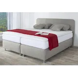 Westfalia Schlafkomfort Boxspringbett, inkl. Kaltschaum-Topper: beige