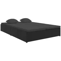 vidaXL Sonnenliege 145 x 145 x 141 cm Schwarz