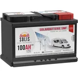 Solarbatterie 100Ah 12V SOLIS DCS Bootsbatterie Wohnmobil Batterie 80Ah 90Ah