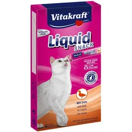 Vitakraft Liquid-Snack mit Ente & ß-Glucane 6x 15 g