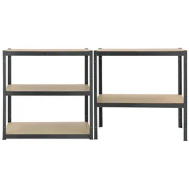 Juskys Lagerregal Metall 180 x 90 x 40 cm grau