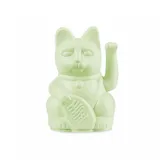 donkey Lucky Cat Mini | Light Green - Japanische Glücksbringer Winkekatze in Hellgrün, 9,8 cm hoch