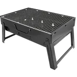 Alvinlite Barbecue Grill Edelstahl - Kabab Grill Klappbarer Camping Grill Grill für Shish Kabob Grill Kochen Kleiner Grill Tragbarer Holzkohle Tischgrill Grillofen