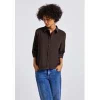 STREET ONE Cord Hemdbluse deep roast Brown 44 -