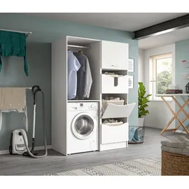 Möbel Boss Waschmaschinenschrank Free 66 x 66 x 196 cm Weiß
