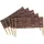 weeco Beeteinfassung 60 x 20 cm 5 Stück Braun