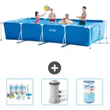 Rechteckiger Frame Pool - 450x220x84 Cm - 4-teilig  S40241
