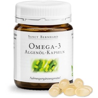 Sanct Bernhard Omega-3-Algenöl-Kapseln | Vegan | 650 mg pflanzliches Omega-3-Öl | 60 Kapseln