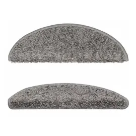 vidaXL Treppenmatten 15 Stk. Grau 56x17x3 cm