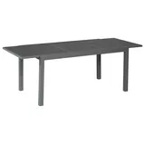 Merxx Gartentisch Ausziehbar 150 (210) x 90 cm Graphit Aluminium Glas