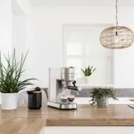 First Austria TZS First Austria Siebträgermaschine elektrisch silberfarben + 2 doppelwandige Glasbecher