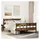 vidaXL Metallbett 140 x 190 cm Brown