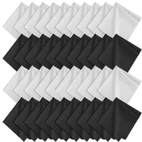 AiQInu Mikrofasertuch Brillenputztuch Optikerqualität, 20x20 cm, Ultraweiche Reinigungstücher für Gläser, Smartphones, Kameralinsen 40PCS