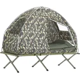 SoBuy Feldbett 4in1-Zelt mit Campingliege Tarnfarbe OGS32-TN