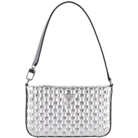 GUESS Beuteltasche Twiller Mini Top Zip Shoulder Bag silver