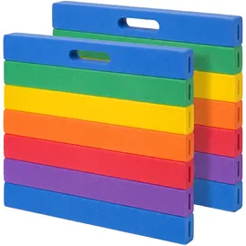 Relaxdays Kniekissen 2er Set Bunt