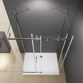 Buylando Ida Komplettdusche mit Schiebetür 120 x 90 cm transparent D648360641500