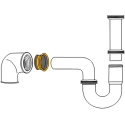 Gummi-Nippel für Gewinderohre (Ausführung: Gewinde-Nippel Herberger Nippel 2''x 37mm Gummi-Qualität Art. 3117)