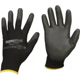 Franz-Mensch Arbeitshandschuhe Black Ace, 33936, PU, schwarz, Größe S, 12 Paar