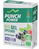 PUNCH POWER Bio Gel Speedox Antioxydant Saveur Fruits rouges Gel(S) 6 pc(s)