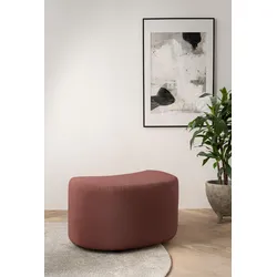 Hocker LEONIQUE "MAISIE", rosa (altrosa), B:52cm H:45cm T:38cm, Hocker, passende Ergänzung zum Drehsessel MAISIE, in 3 Farben lieferbar