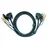ATEN 2L-7D02U KVM Kabel DVI-D, USB, Audio, 1,8 m Schwarz