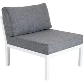 Brafab Weldon Loungesofa-Modul Mittelteil Aluminium Weiß
