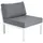 Brafab Weldon Loungesofa-Modul Mittelteil Aluminium Weiß