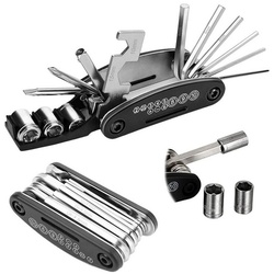 TSB Werk Fahrradreifen Multitool Fahrrad Werkzeug Multifunktionswerkzeug, Reparatur Set, Kit, MTB, 16 in 1