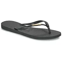 Havaianas  Zehentrenner SLIM LOGO METALLIC  in Schwarz, 33 / 34