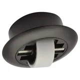 Wagner Soft-Bockrolle ROLLER-MINI - Ø 27 mm, hart, Gehäuse schwarz Ø 55/40 x 17/14 mm, Tragkraft 50 kg - 01707201