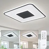 ETC Shop Tageslicht Deckenleuchte 1x LED 46 W quadratisch grau