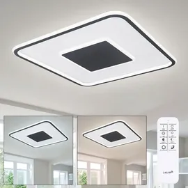 ETC Shop Tageslicht Deckenleuchte 1x LED 46 W quadratisch grau