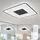 ETC Shop Tageslicht Deckenleuchte 1x LED 46 W quadratisch grau